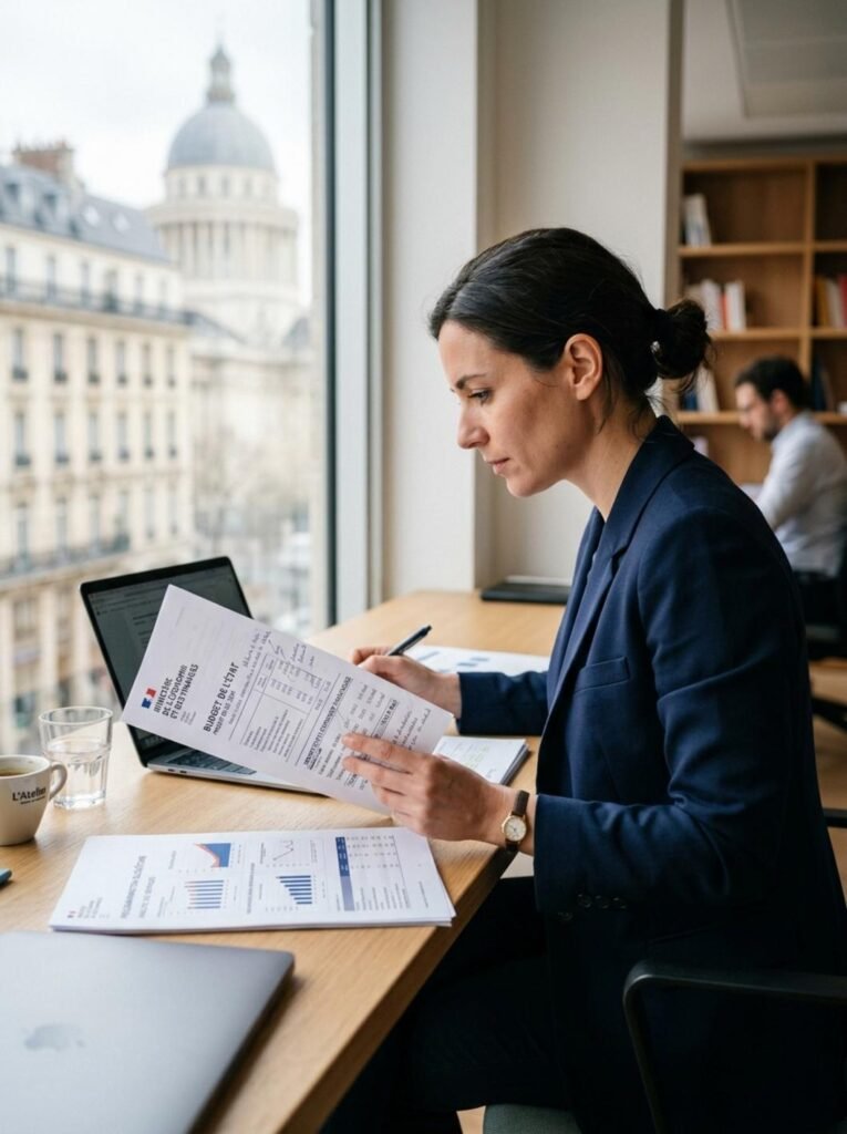 Graphique du budget de la france et dette à 119 %